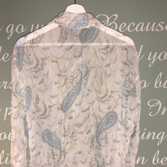 COUTURE, THE CLOTHING CO SHEER PAISLY BLOUSE - Picture 3 of 3